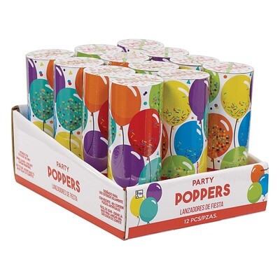 Confetti Poppers - BDAY Celebration - 12PCS