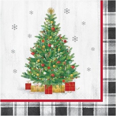 Napkins - LN - Christmas - Holiday Tree - 16PK - 2 PLY