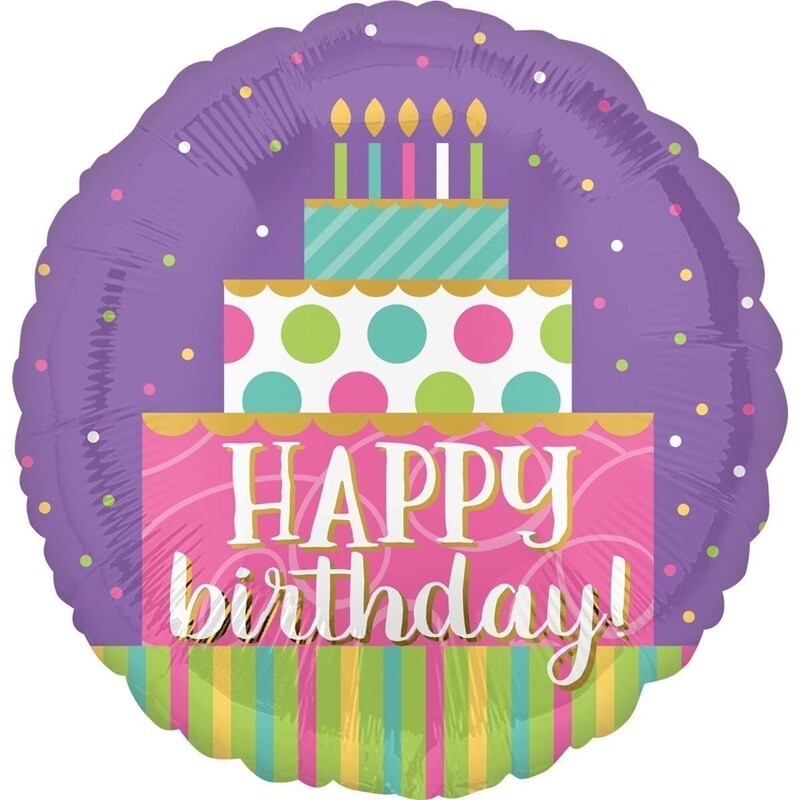 Foil Balloon - Happy Birthday  -18&quot;