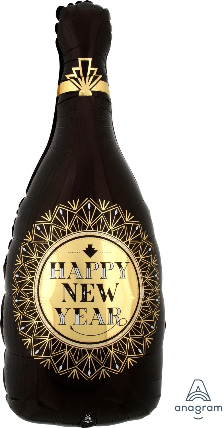 Foil Balloon - New Year - Twenties Bottle - 36&quot;