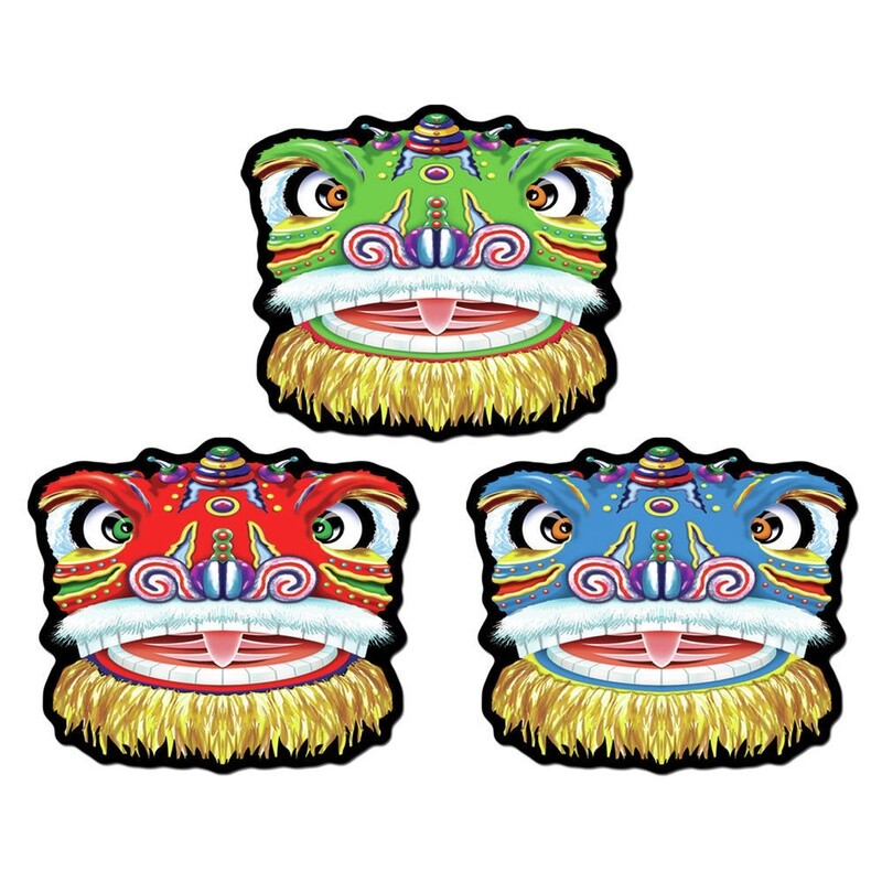 Cutouts - Dragon - Chinese New Year - 3 PCS - 14.25&quot;