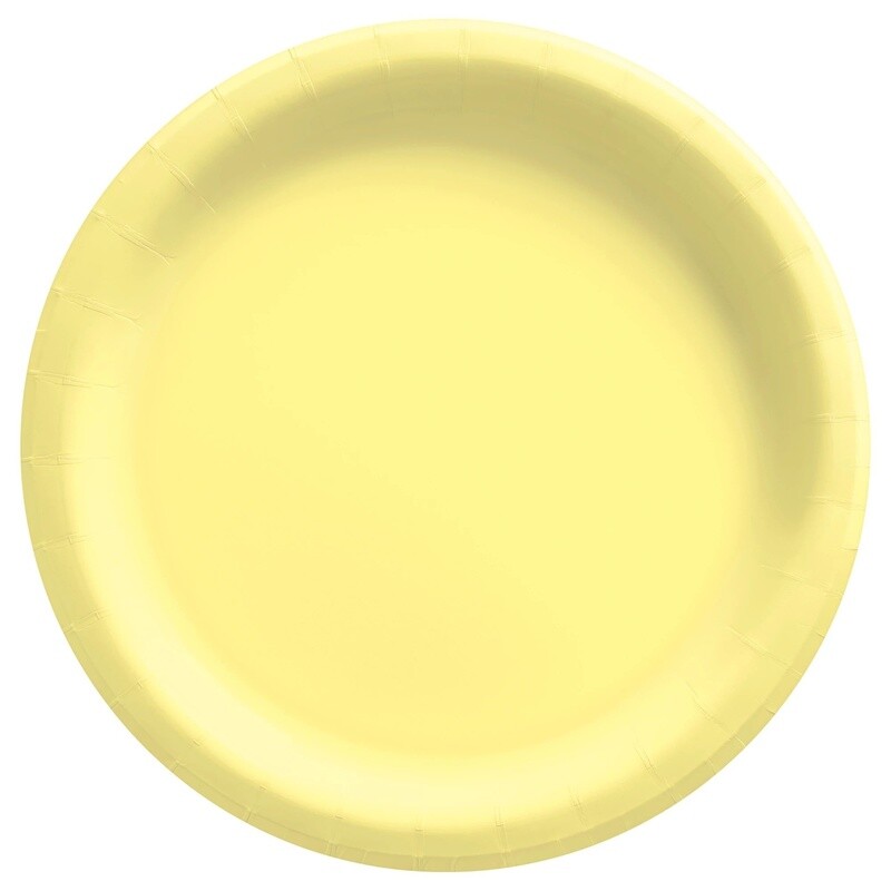 Plates - Bev - Light Yellow - 20pkg