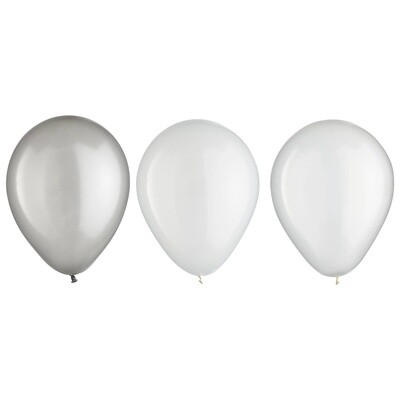 Latex Balloons - Platinum Asst. - 5&quot; - 25PCS
