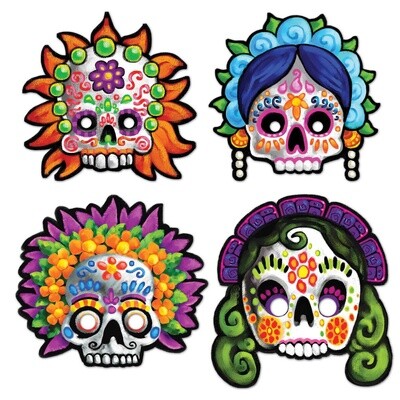 Masks - Day Of The Dead - 4 PCS