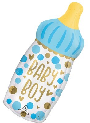 Foil Balloon - Baby Boy -Super shape Bottle 31&quot;