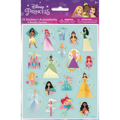 Stickers - Disney Princess - 4 Sheets
