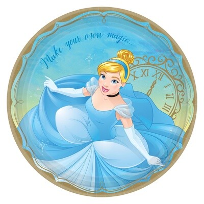 Plates - Cinderella Once Upon a Time - LN - 9&quot; - 8 PCS