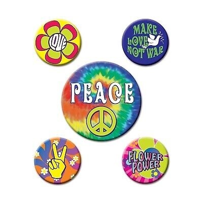 Party Buttons - Groovy 60&#39;s