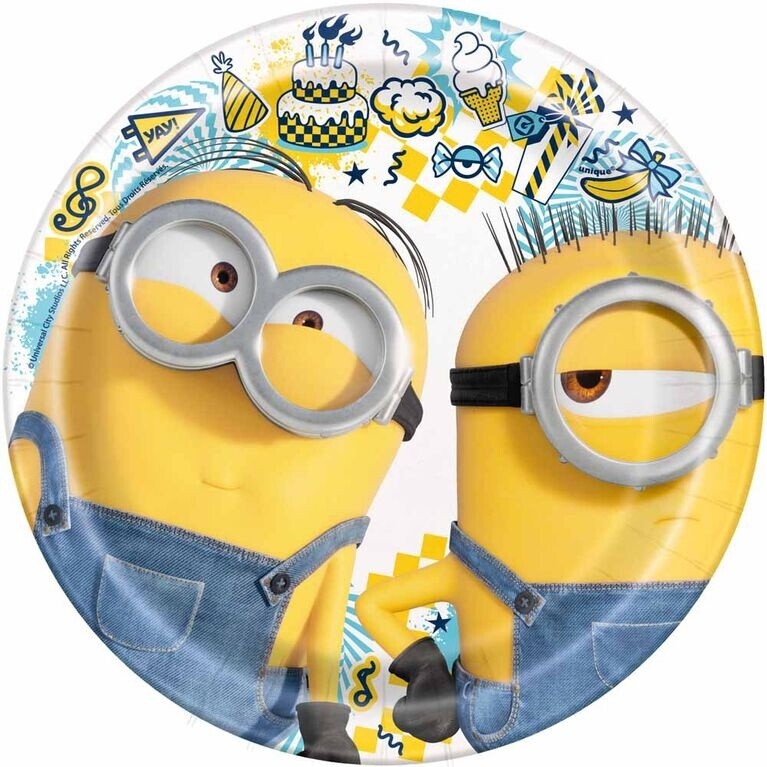 Plates - LN - Minions - 8pkg