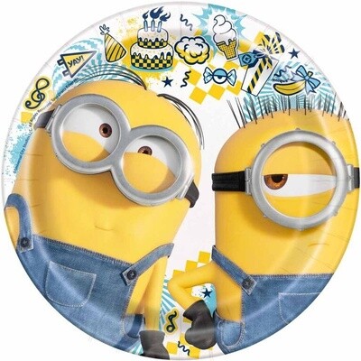 Plates - LN - Minions - 8pkg