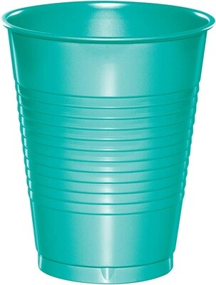 Plastic Cups -    Teal Lagoon - 16OZ.  - 20 PK