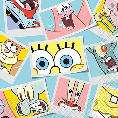 Napkins - LN - SpongeBob - 16PK - 2 PLY