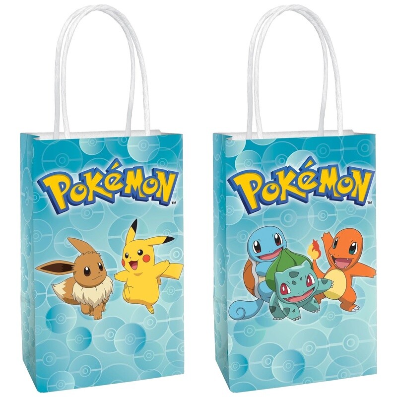 Kraft Bags - Pokemon - 8PCS