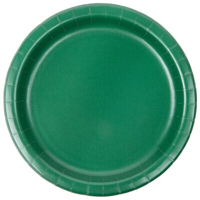 Plates Paper Bev Hunter green 7&quot; (24PK)- Discontinued
