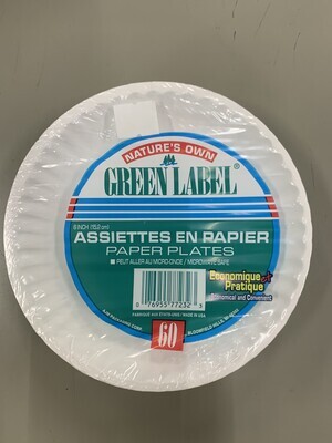 Paper Plates - 6&quot; - 60PCS