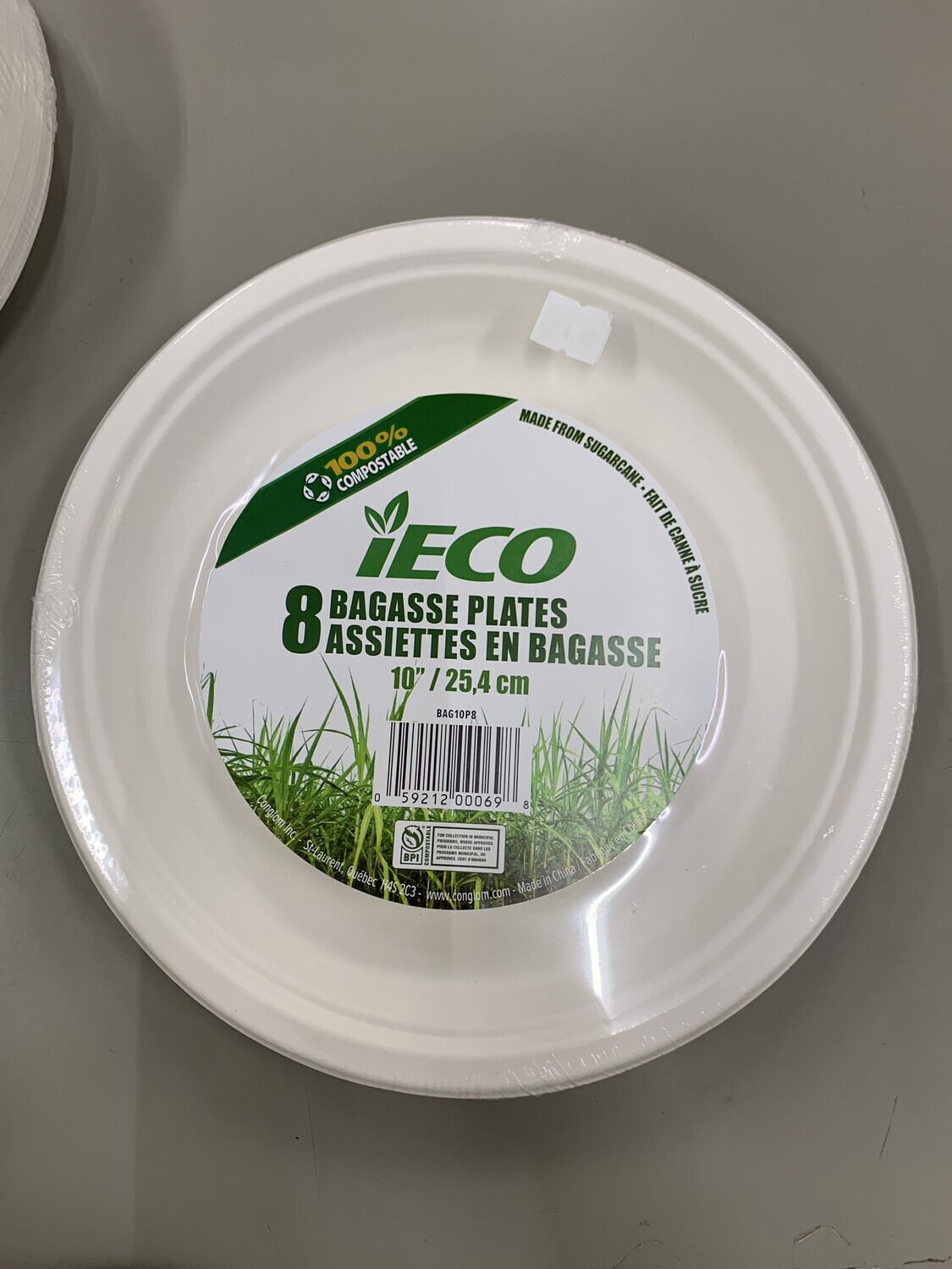 Eco - Friendly Paper Plates - 10&quot; - 8 PCS