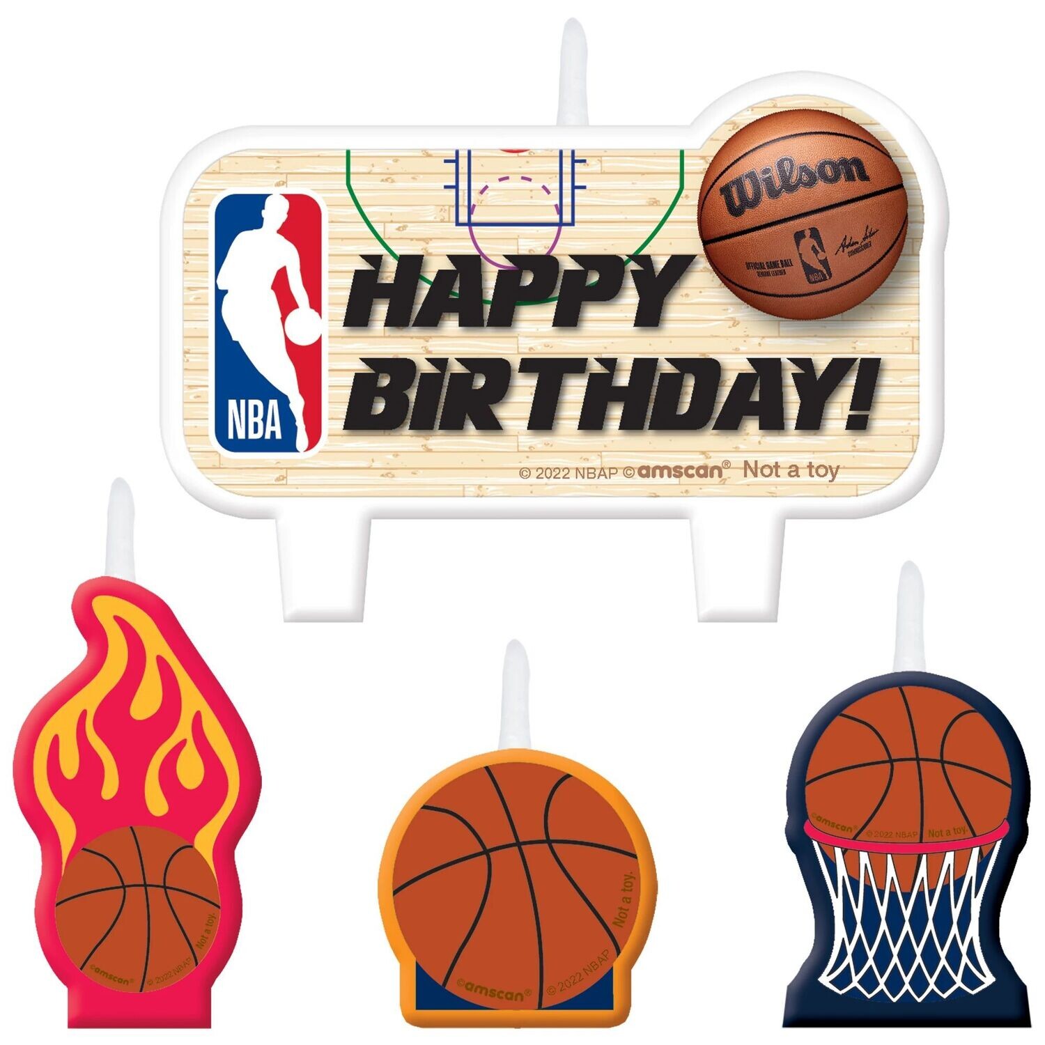 Candles - NBA Wilson Birthday Candle Set