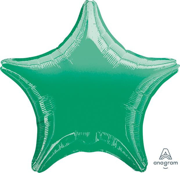 Foil Balloon - Star Emerald Green - 18&quot; - 1 pc