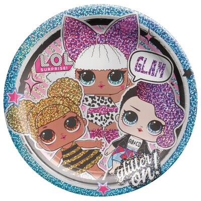 LOL Surprise, Together 4 Eva! 9&quot; Prismatic Round Plates
