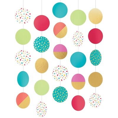 Rainbow Terrazzo Hanging Circle Decoration