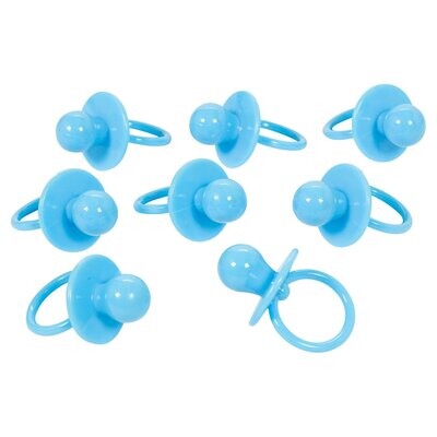 Baby Shower Large Pacifier Charms - Blue