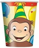 Cups-Curious George-Paper-8pk - Final Sale