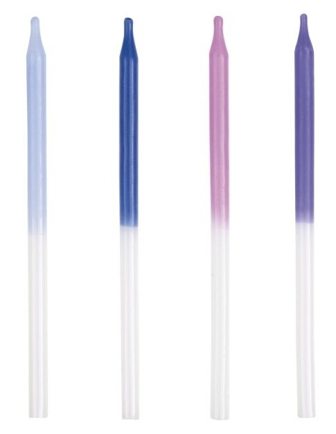Assorted Iridescent Metallic Dipped 5&quot; Candles