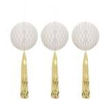 Honeycomb balls with Tassels - 3PCS - 22&quot;