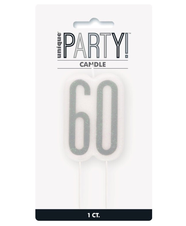 Candle-Glitter-60th Birthday