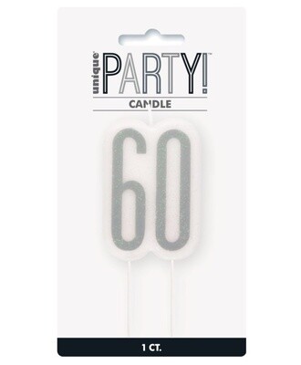 Candle-Glitter-60th Birthday