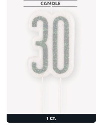 Candle-Glitter-30th Birthday