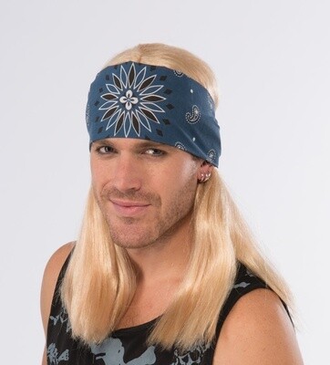 Rock Star Bandana With Wig