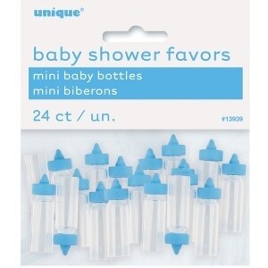 Baby Bottles-Tiny-Blue-Baby Shower-24pk