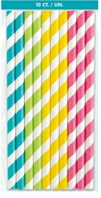 Smoothie Straws - Assorted Colors - 10PCS
