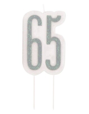 Candle-Glitter-65th Birthday