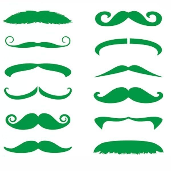 Tattoos-St Patrick&#39;s Day Green Mustache