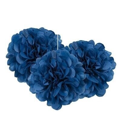 Puff Balls - Royal Blue - 3PCS