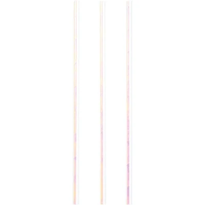 Paper Straws- Iridescent- 24pk-7.75&quot;