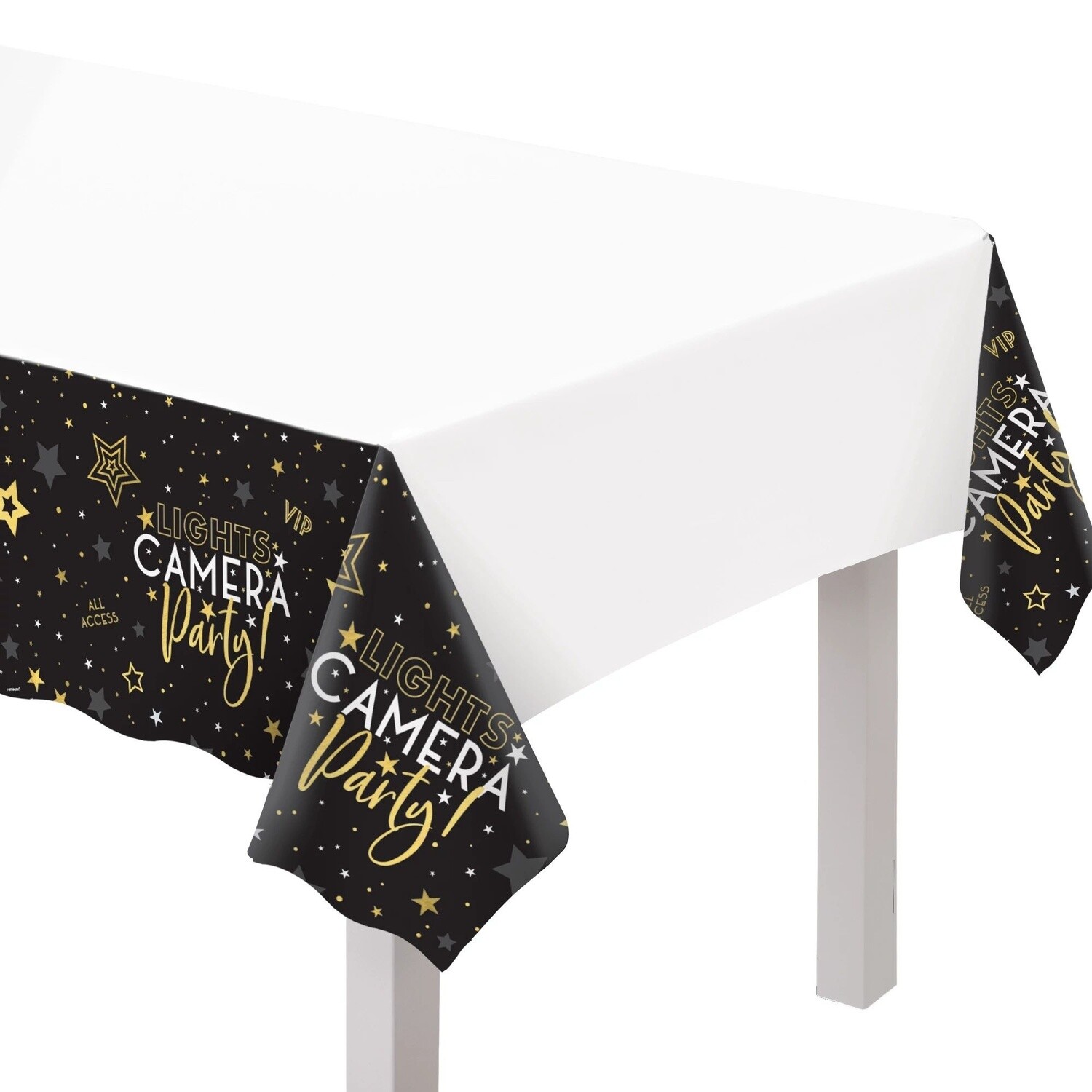 Awards Night Plastic Table Cover - 54&quot;X102&quot;