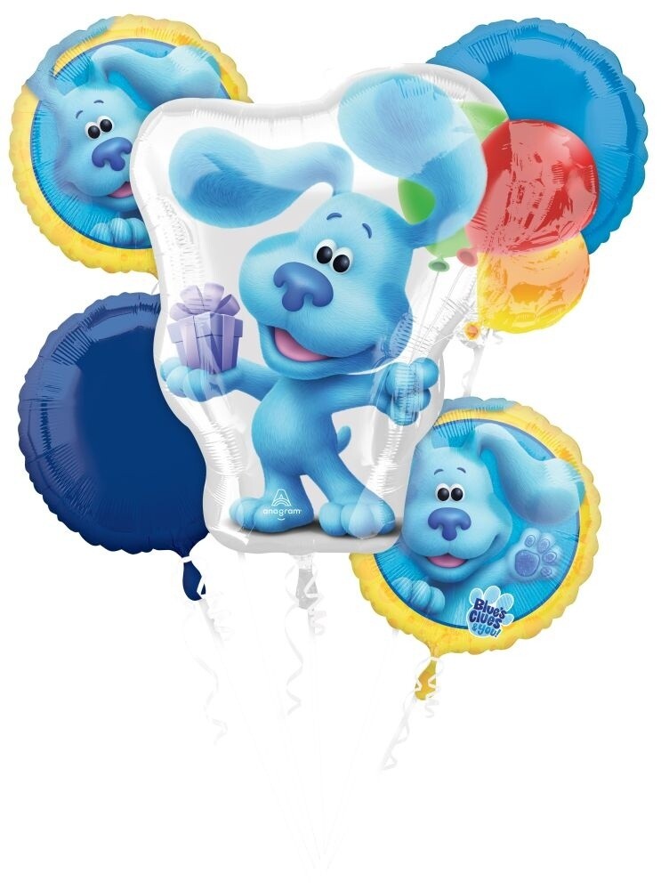 Foil Balloon - Blue&#39;s Clues Bouquet - 5 PK