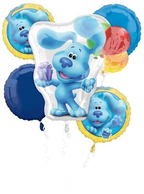 Foil Balloon - Blue&#39;s Clues Bouquet - 5 PK