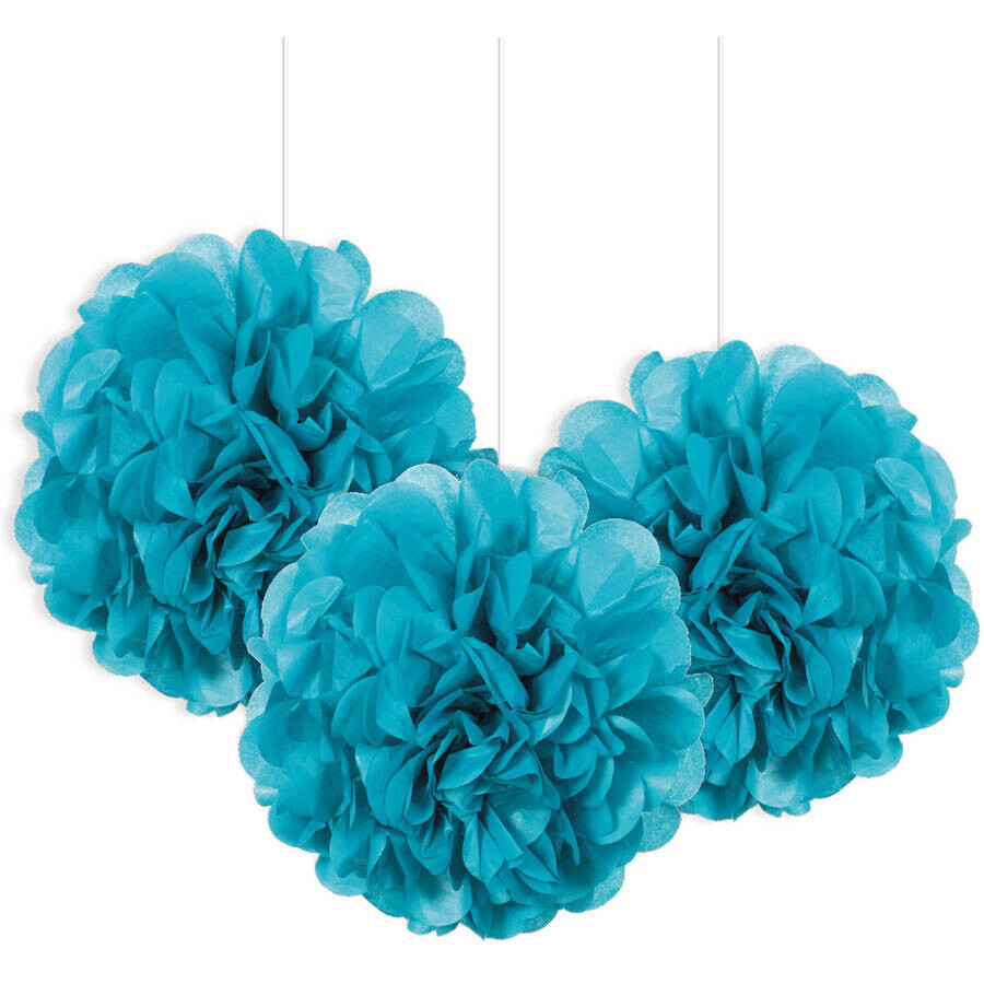 Puff Balls - Powder Blue - 3PCS