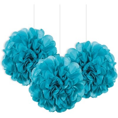 Puff Balls - Powder Blue - 3PCS