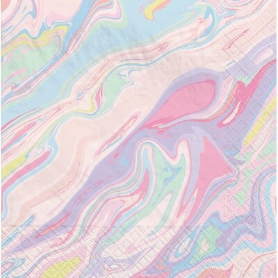 Marble Pastel Luncheon Napkins