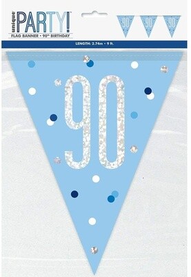 Pennant Banner-90th Birthday