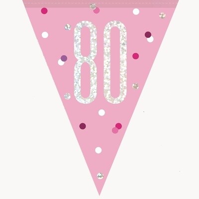 Pennant Banner-80th Birthday