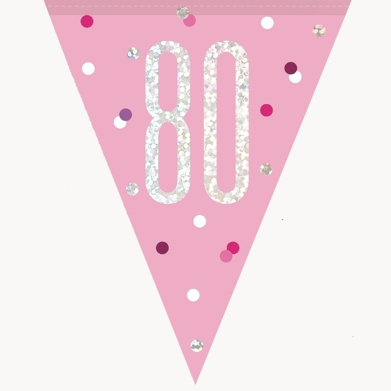 Pennant Banner-80th Birthday