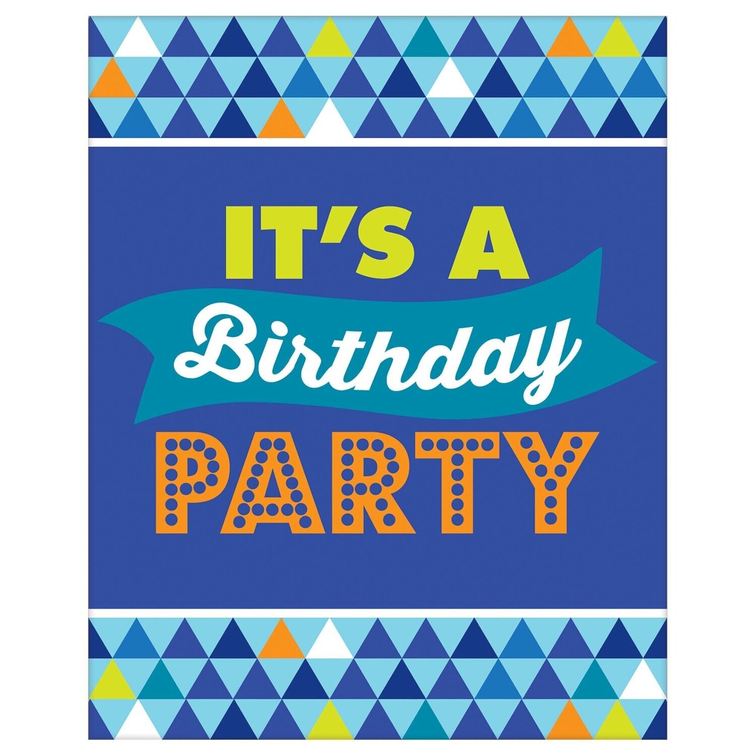 True Blue Birthday Postcard Invite - 8PCS
