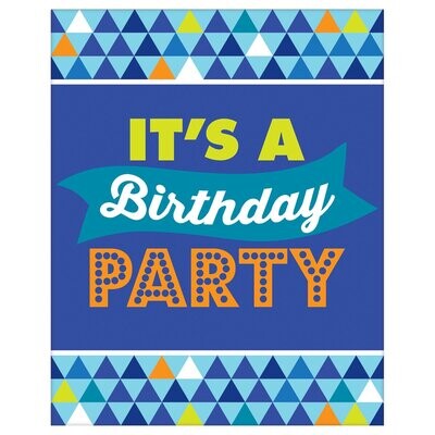 True Blue Birthday Postcard Invite - 8PCS
