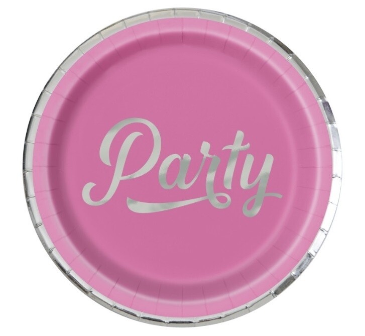 Plates - LN - Silver &amp; Bright  - 9&quot; - 8PCS